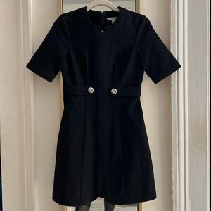 & Other Stories Mini Dress Black US 8 Short‎ Sleeve Formal